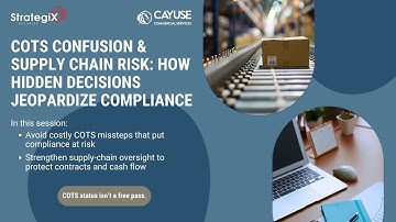 Commercial Off-the-Shelf (COTS) Confusion & Supply Chain Risk: How Decisions Jeopardize Compliance