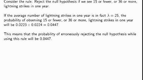 Probability and Statistics 581 Hypothesis Testing for Poisson Distributions (narrated)