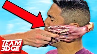 Slapped With a Squid! | Gross Food Slap Challenge!