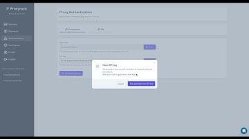 Generate a New Proxyrack API key