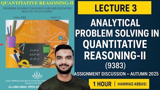 Celebrity Quantitative Reasoning 2 Numerical Concepts & A,P Autumn 2025 Question Discussion (9383) Bs,b.ed,Bba Wealth