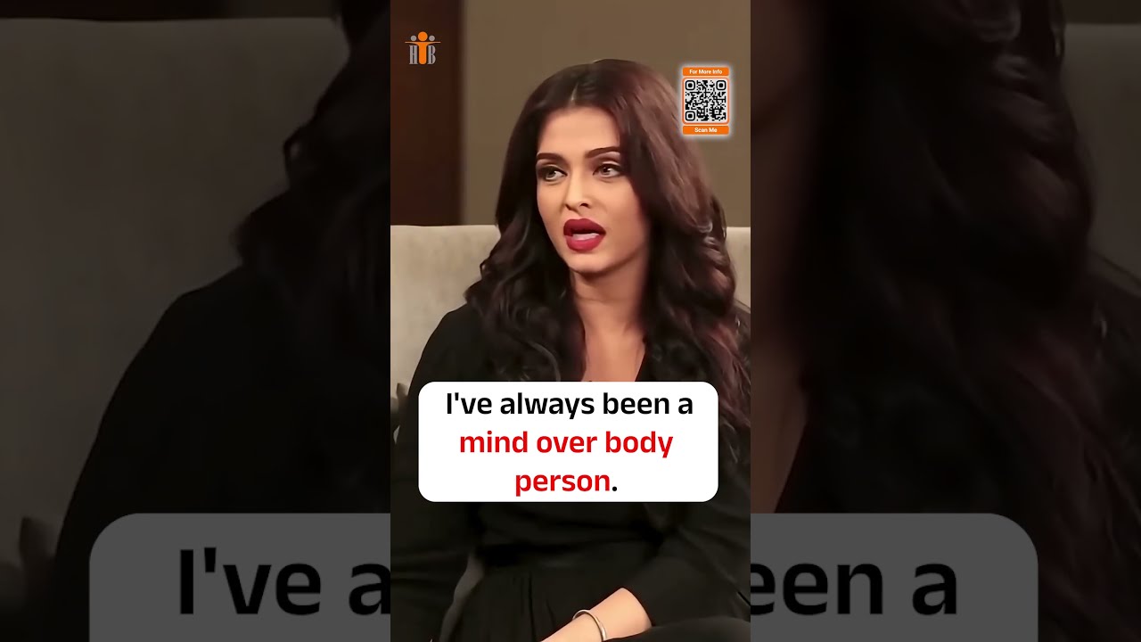 🔥 Watch Till End “Mind Over Body” Meaning By Aishwarya Rai #explore #shorts #ytshorts #learnenglish
