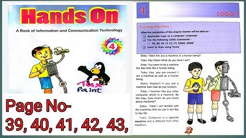 Logo🔥Logo-1 Class-4 Computer DAV Chapter- 4🔥Class 4 Computer dav Chapter- 4 Page No - 39 to 43