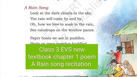 class 3 EVS new textbook NCERT chapter 1 poem recitation a rain song#letstalkwithmili #youtubevideo
