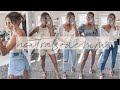 SHOPPING HAUL | NEUTRALS + DENIM | try on