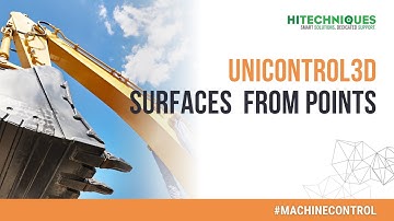 How to create surfaces from points in Unicontrol3D #machinecontrol software