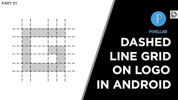 Logo Grid tutorial on android | How to make dotted grid | Dashed line grid on logo | Danger Dzns