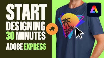 Adobe Express Beginner Tutorial: Design Printify T-shirt Step By Step