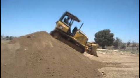 Topping a hill with a D5 dozer by Josh Puch