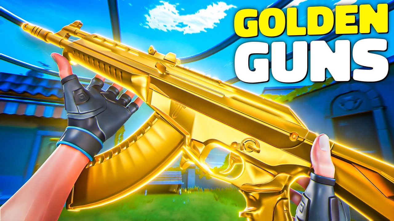 So I used the Valorant Golden Guns... YouTube