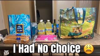 I BOUGHT GROCERIES TO LAST UNTIL MY YOUTUBE CHECK ALDI GROCERY HAUL