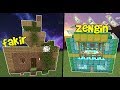 ZENGİN VS FAKİR EVİ (Minecraft Yapı Kapışmaları)