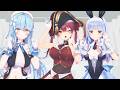 【MMDホロライブ】『きゃぴ(Vo.宝鐘マリン)』by 宝鐘マリン&兎田ぺこら&雪花ラミィ【hololive/MMD/4K】