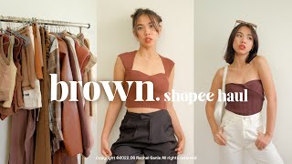SHOPEE: BROWN & BEIGE CLOTHES (25+items) 🤎 minimalist, high-quality & basic screenshot 5