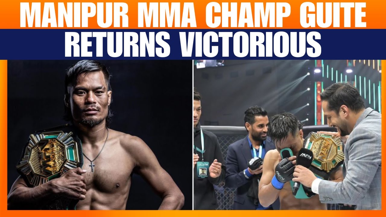 MMA Star Thiaumuanlal Guite Gets Hero's Welcome in Manipur | UFC Dreams Ahead | News9