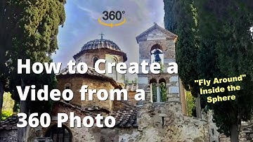 EASY WAY to CONVERT a 360 PHOTO to VIDEO - "Fly Around" Inside the Sphere! Check out this example.
