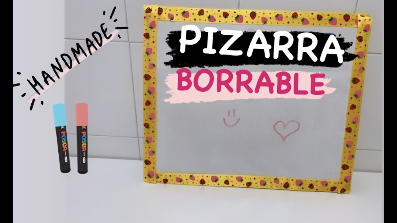 Cómo hacer una PIZARRA BORRABLE - 1,2,3... a CREAR! - Manualidades - YouTube