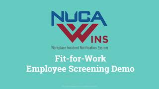 NUCA WINS Fit-for-Work Employee Screening screenshot 2