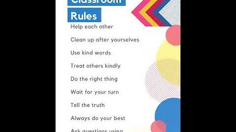 Virtual Classroom Rules
