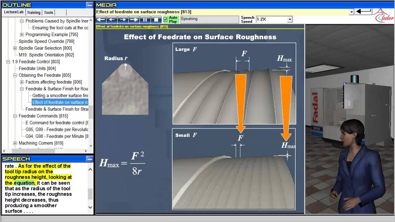 Advanced Virtual Manufacturing Lab - Feedrate & Surface Finish - YouTube