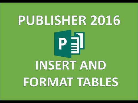 Publisher2016-テーブルの挿入とフォーマット-テーブルを作成してMicrosoftMS Office365に追加する方法