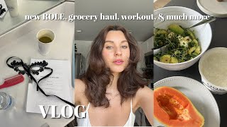 VLOG - new role, grocery shopping, workout, & more