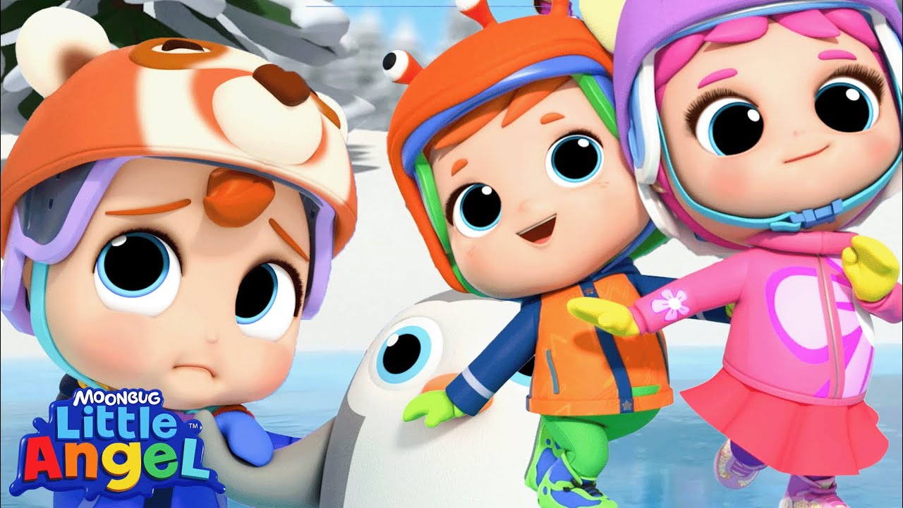 Skating Together is Fun| Little Angel| Kids Happy Place