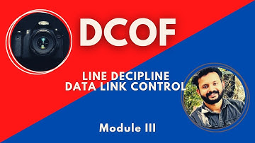 DATA COMMUNICATION AND OPTICAL NETWORKS I MODULE III  LINE DECIPLINE FLOW CONTROL PART I BSc.CS BCAs