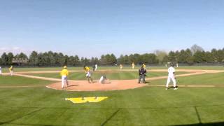 Hunter David To Connor Sonnier To Brady Leppek To Nail The Mount Pleasant Runner At Homeplate