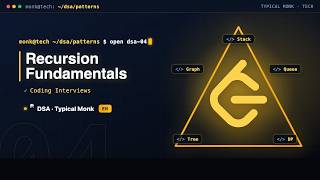 DSA Class 4 Recursion Fundamentals Typical Monk