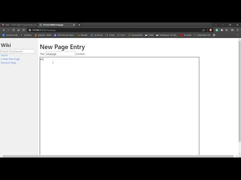Project WIKI - CS50