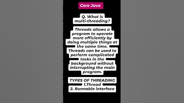 "Mastering Multi-Threading in Core Java: Threads & Runnable Interface Explained!"