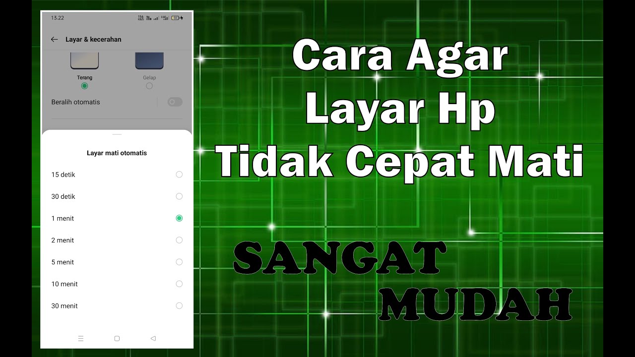 Cara Agar Layar Hp Tidak Cepat Mati Terbaru YouTube Cara agar layar hp tidak cepat mati terbaru youtube