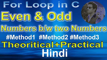 Print even and odd number between two number