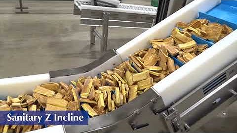 Sanitary Z Incline Conveyor by Nercon