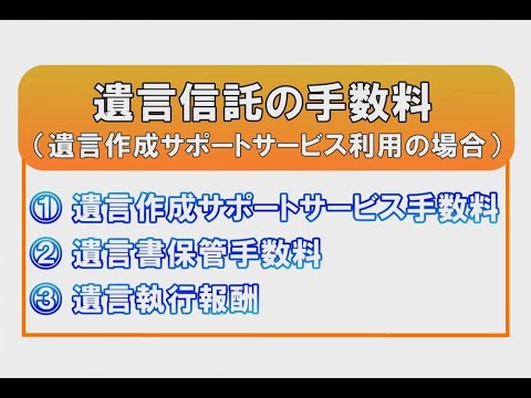 ちばぎん遺言信託の手数料
