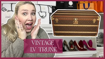 TURNING MY LOUIS VUITTON TRUNK INTO A COFFEE TABLE | Vintage trunk restoration project