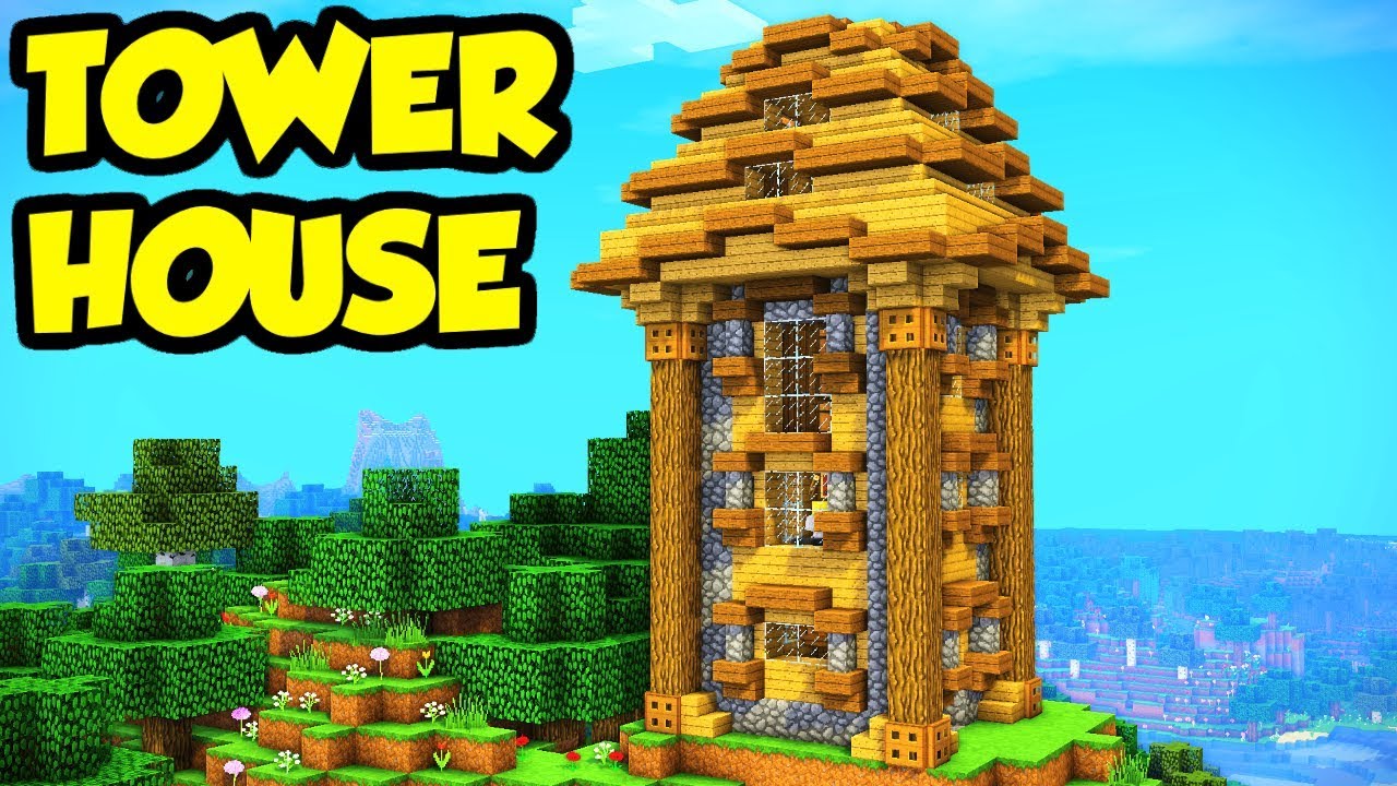  Minecraft  House  With Tower 