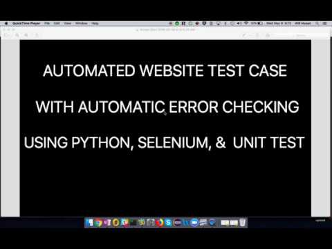Automated Web Test case with Error checking