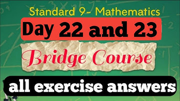 math bridge course | day 22,23 question and answer | class 9th सेतु अभ्यासक्रम | दिवस 22,23
