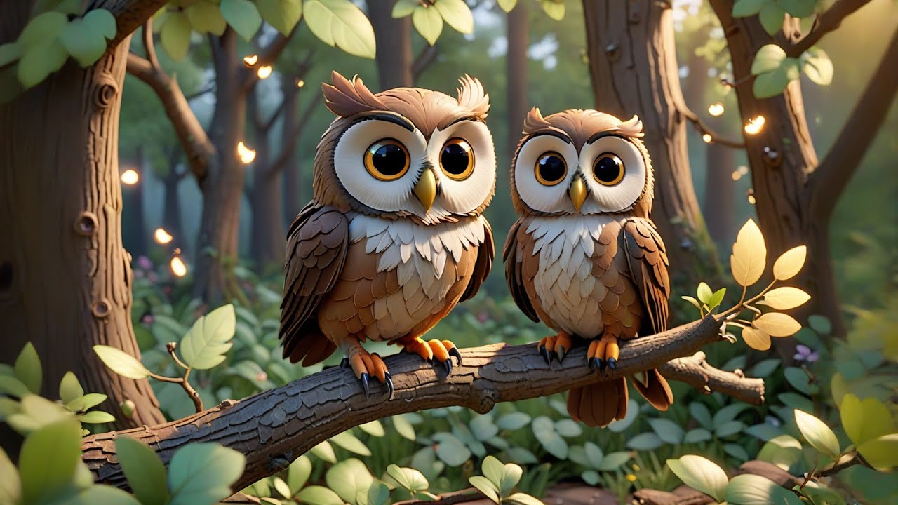 Three Happy Owls Say A to Z | Fun Kids Song | Nursery Rhymes and Baby Songs