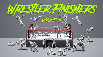 Wrestler Finishers Volume 2 - Animations for Unreal Engine or Unity (Finishing moves)