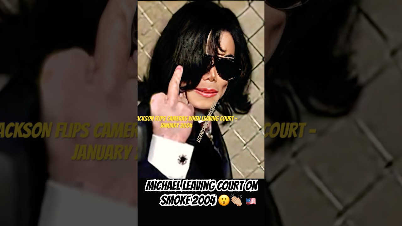 MICHAEL JACKSON SLAPS COURT SHERIFFS ARM😮