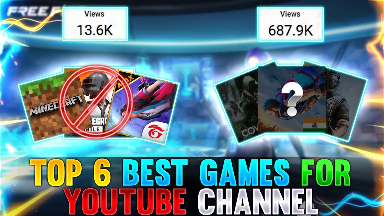 Top 5 Best Mobile Games For Gaming Channel