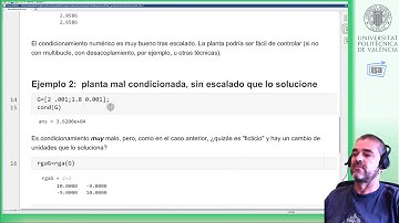 RGA y condicionamiento mínimo: ejemplo MATLAB |  | UPV