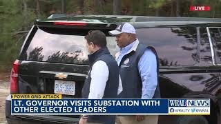 Exclusive: Lt. Gov. Mark Robinson tours Moore Co. substation; Denounces LGBTQ Rumors, wants solution