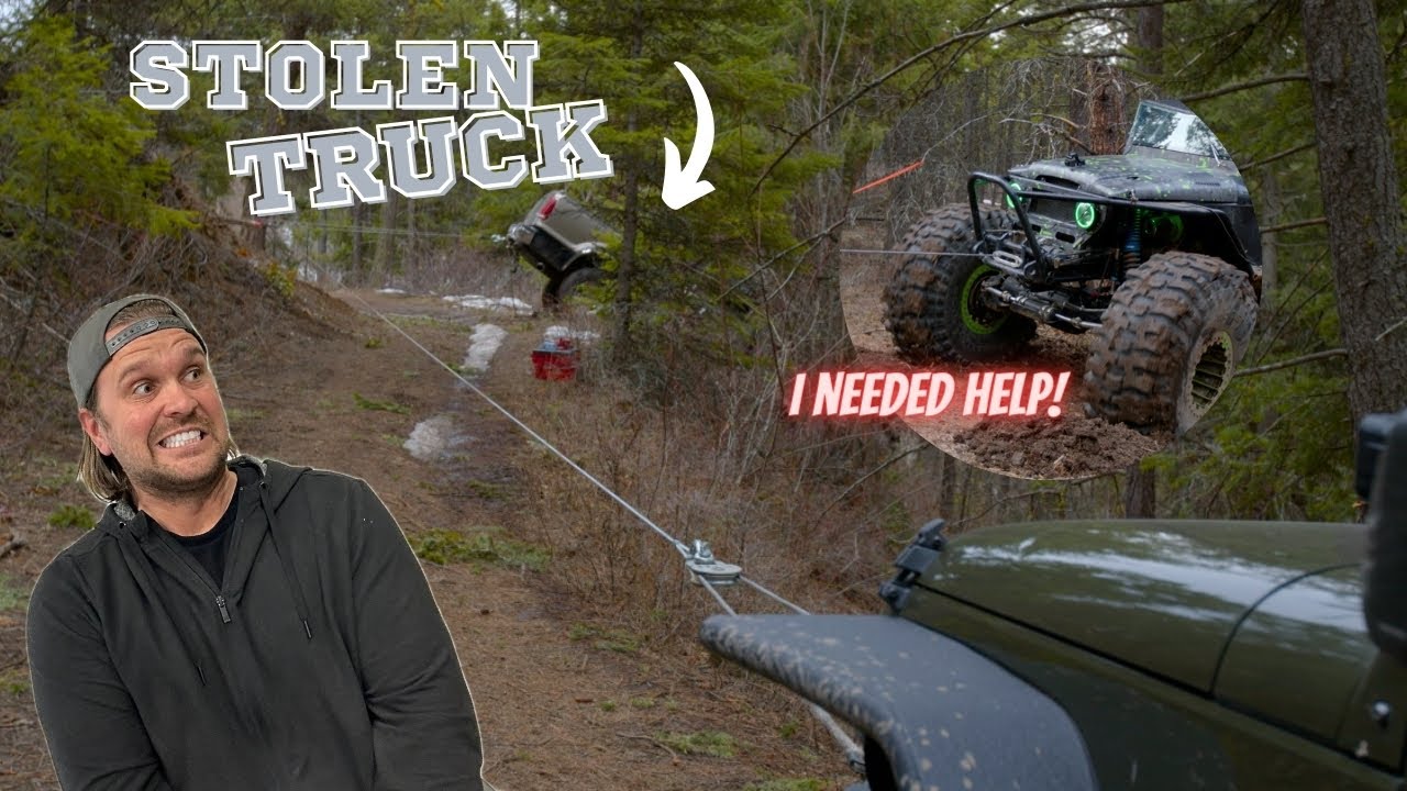 Stolen Ford F350 Recovery - Down A Steep Bank!