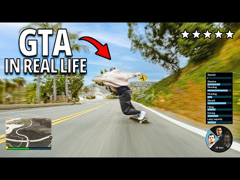 I Skated Real Life GTA Roads (Franklin's House)
