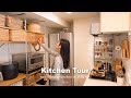 Kitchen Tour ｜無印良品、山崎実業towerなどで作る一児のママの好きが溢れた快適で小さな賃貸キッチン🌼こだわり収納術＆食器紹介｜Living in JAPAN VLOG