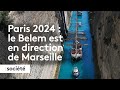 Paris 2024  le belem est en route vers marseille